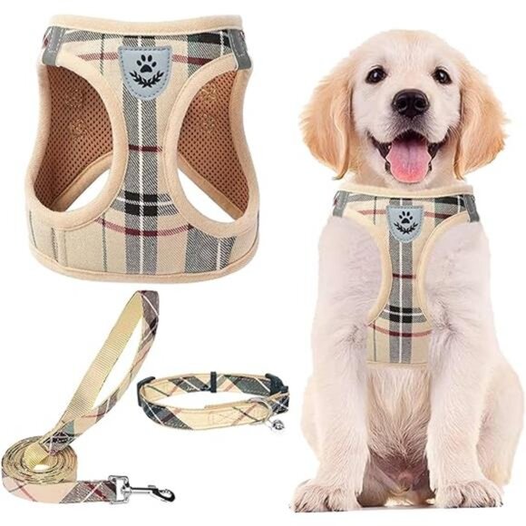 Adjustable Dog Harness Collar and Leash Set Step in No Pull Pet Harness - Picture 7 of 7